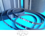 Pas zębaty 236-L-075 (19,05mm) FRK Power