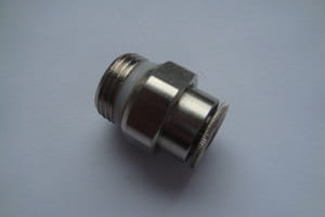 Złącze proste GZ R3/8" D=10mm (mosiądz-niklowany) Camozzi