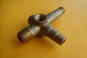 Rozdzielacz GZ 3/8"-GW 3/8"- GW 1/4"-2xGZ 1/4" (mosiądz)