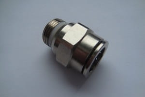 Złącze proste GZ R3/8" D=14mm (mosiądz-niklowany) Camozzi