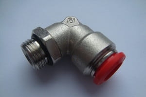 Złącze kątowe metalowe obrotowe GZ R3/8" D=12mm