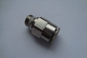 Złącze proste GZ R1/8" D=8mm (mosiądz-niklowany)  Camozzi