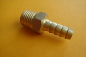 Tuleja gwintowana GZ 1/4" do węża 8mm (mosiądz)