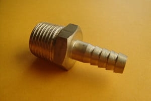 Tuleja gwintowana GZ 1/2" do węża 9mm (mosiadz)