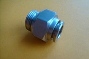 Złącze proste GZ 3/8" D=10mm (stal nierdzewna)