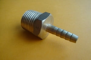 Tuleja gwintowana GZ 1/2" do węża 6mm (mosiadz)